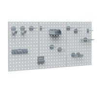 Vicco Parete perforata Grigio 144 x 57 cm