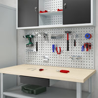 Vicco Parete perforata Grigio 144 x 57 cm