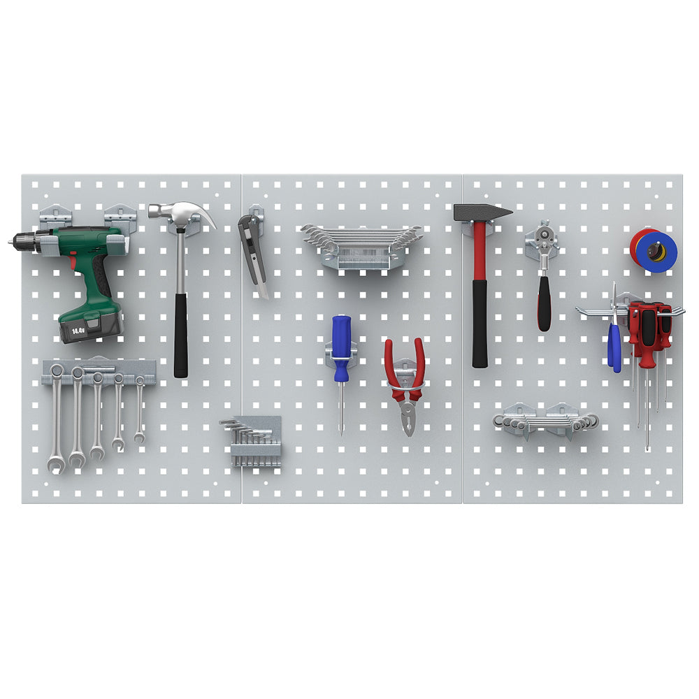 Vicco Parete perforata Grigio 144 x 57 cm