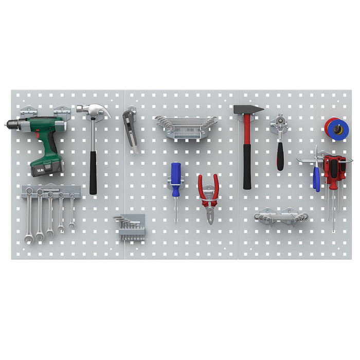 Vicco Parete perforata Grigio 144 x 57 cm