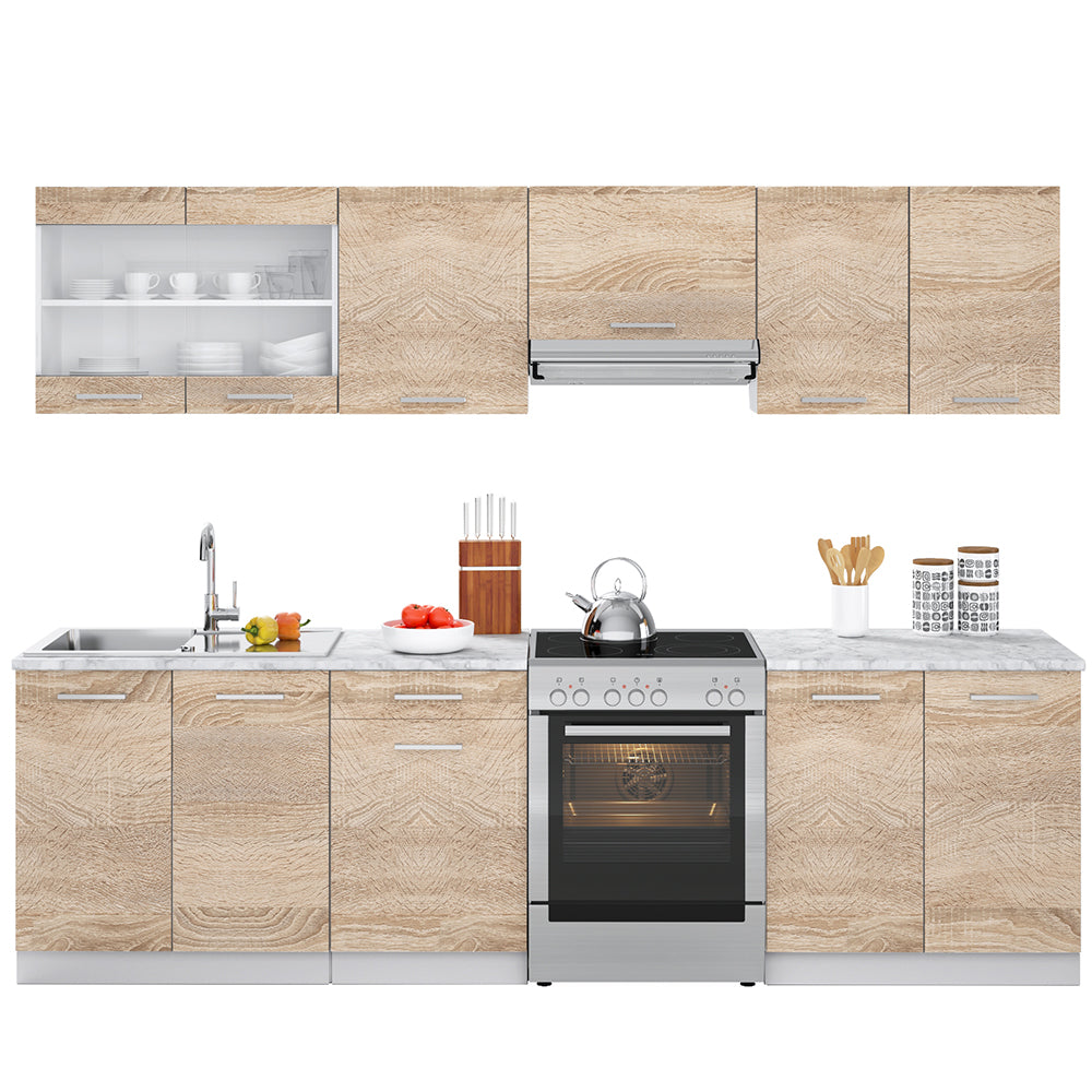 Vicco Cucina componibile Sonoma 270 cm , PL Marmo