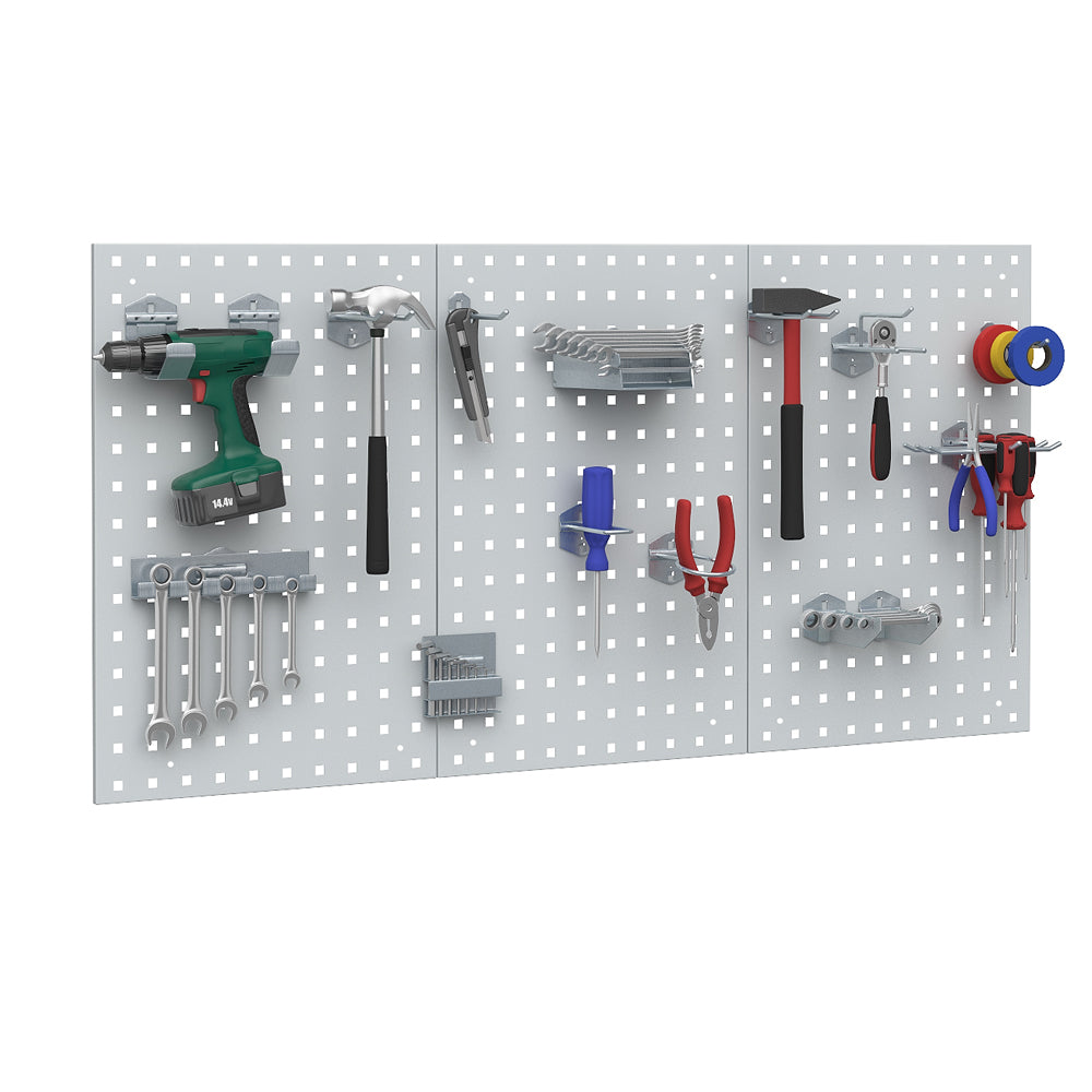 Vicco Parete perforata Grigio 144 x 57 cm