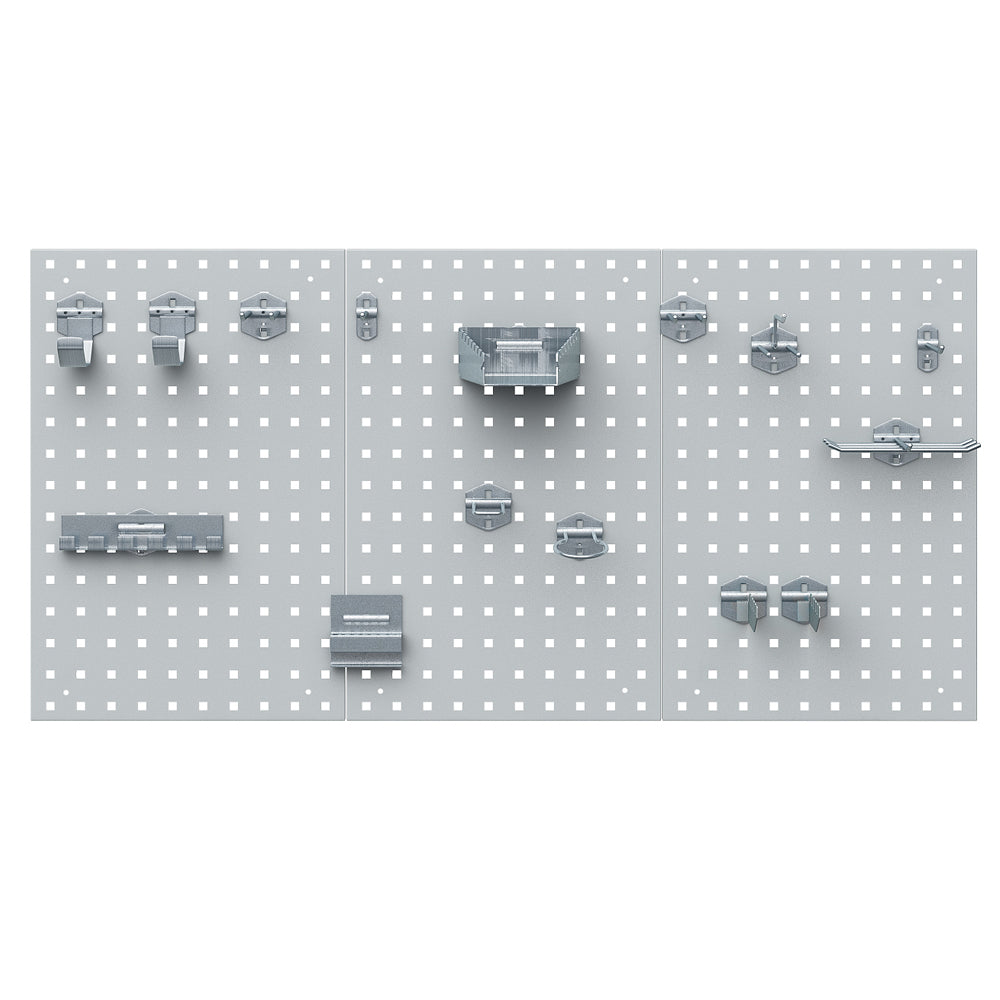 Vicco Parete perforata Grigio 144 x 57 cm