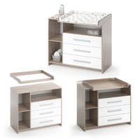 Vicco Fasciatoio Bianco/Sonoma 113 x 100 cm