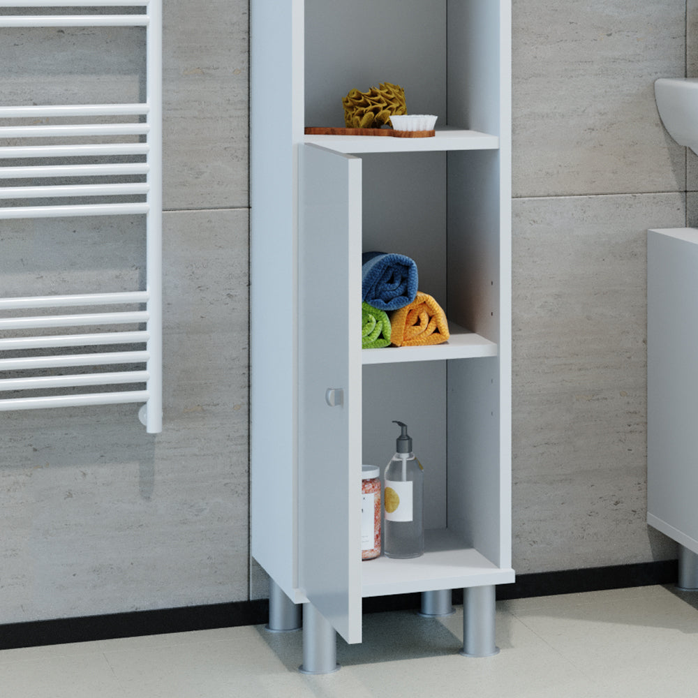 Vicco Mobile bagno alto Bianco lucido 30 x 190 cm