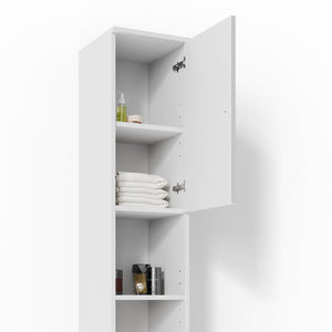 Vicco Mobile bagno alto Bianco lucido 30 x 190 cm