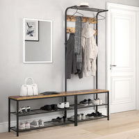 Vicco Armadio da ingresso Legno antico 70 x 190 cm