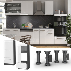 Vicco Set mobili bagno Bianco lucido 60 cm