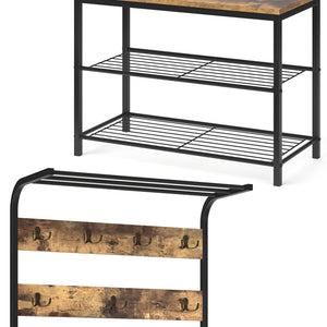 Vicco Armadio da ingresso Legno antico 70 x 190 cm