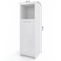 Vicco Mobiletto bagno Bianco lucido 30 x 95 cm