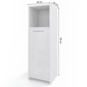 Vicco Mobiletto bagno Bianco lucido 30 x 95 cm