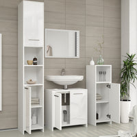 Vicco Mobiletto bagno Bianco lucido 30 x 95 cm