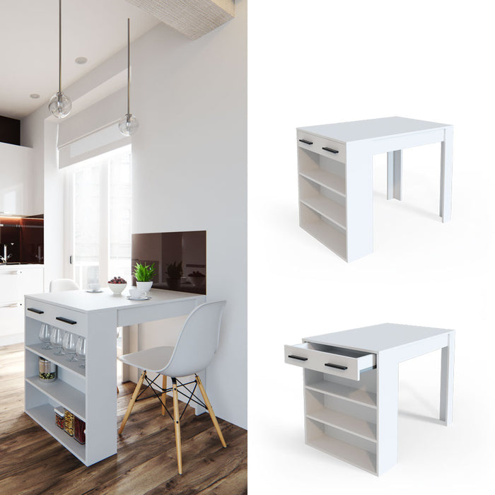 Vicco Tavolo da pranzo Bianco 67 x 100 cm