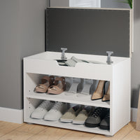 Vicco Panca scarpiera da ingresso Bianco 60 x 45 cm