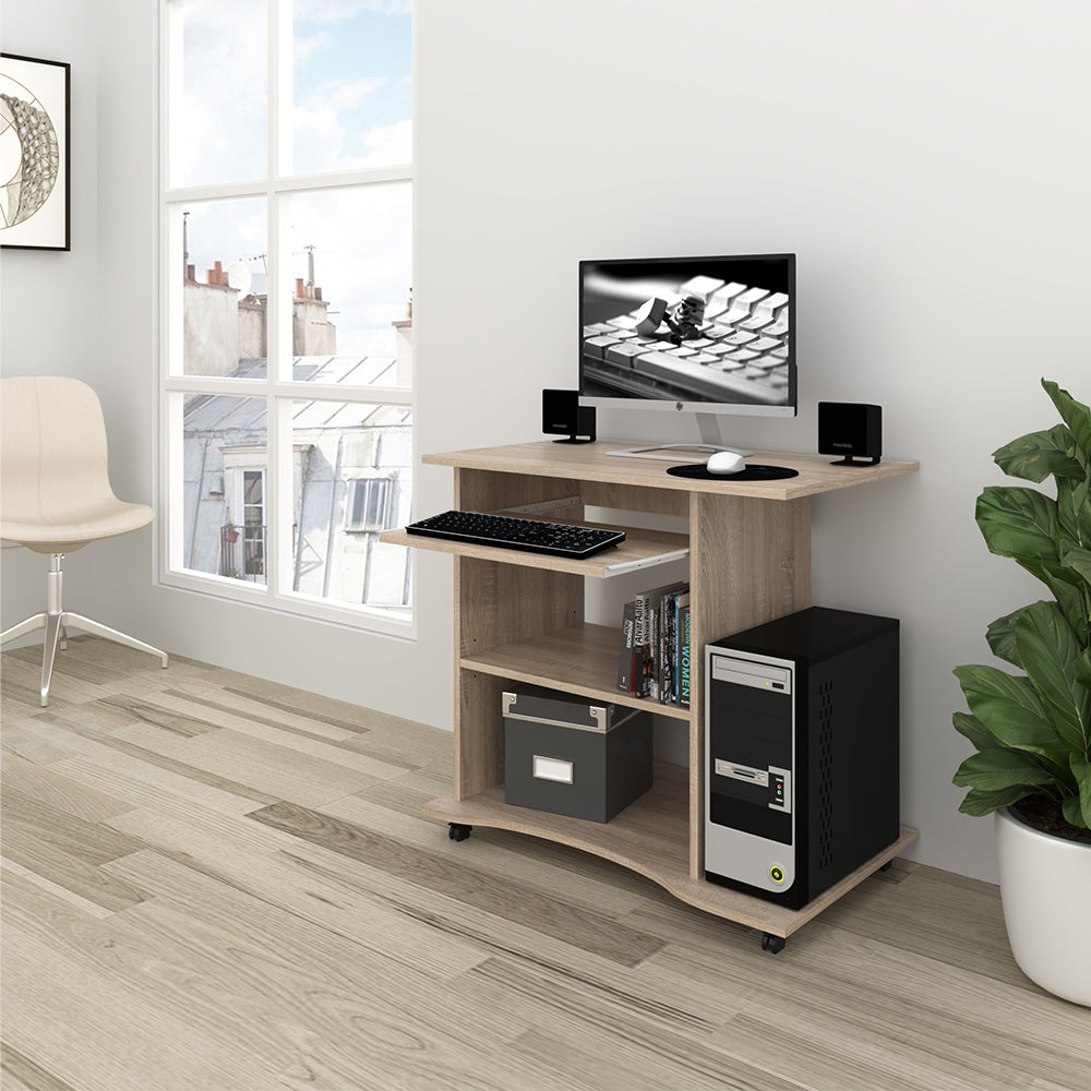 Vicco Scrivania con ruote Sonoma 80 x 50 cm