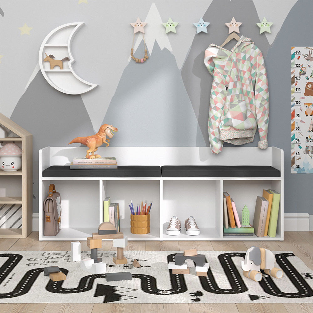 Vicco Scaffale per bambini Bianco 142.4 x 53.4 cm Senza box pieghevole