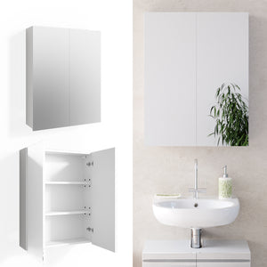 Vicco Specchio contenitore bagno Bianco 60 x 77 cm