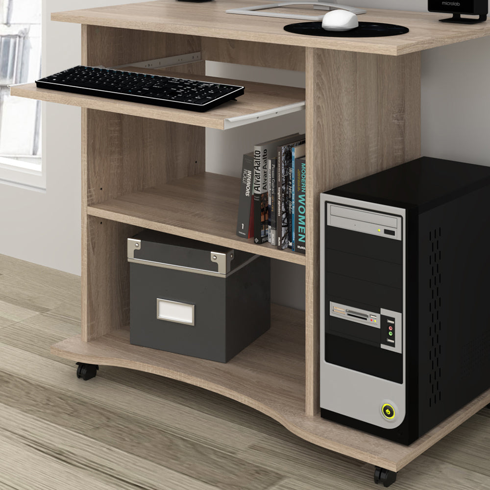Vicco Scrivania con ruote Sonoma 80 x 50 cm