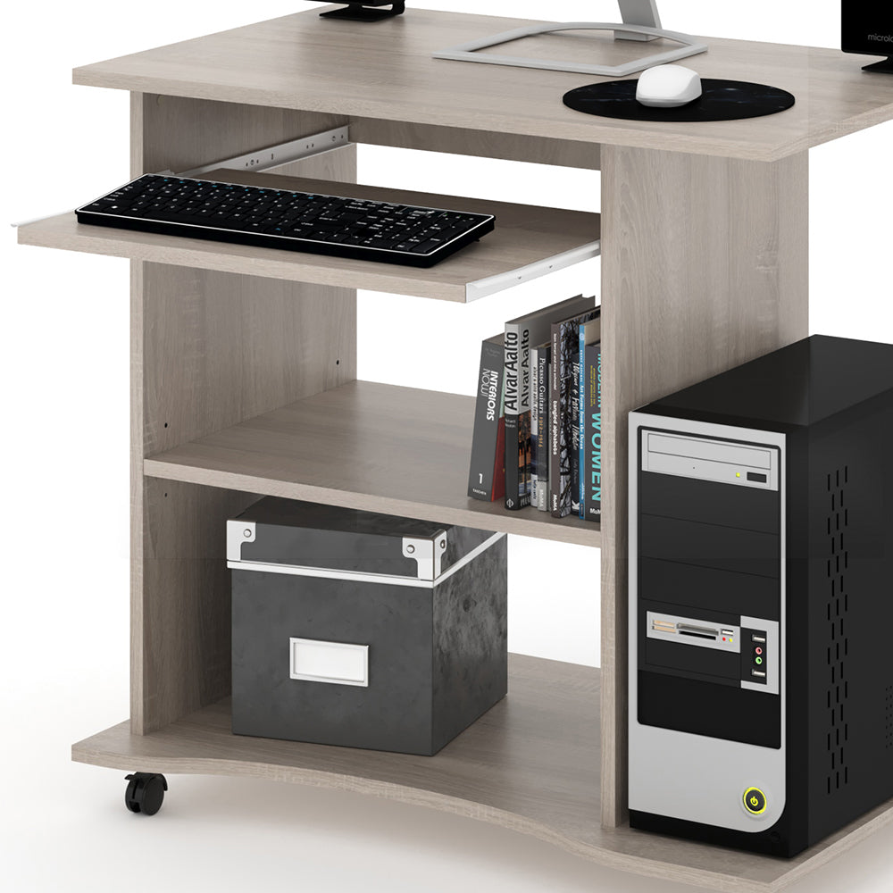 Vicco Scrivania con ruote Sonoma 80 x 50 cm