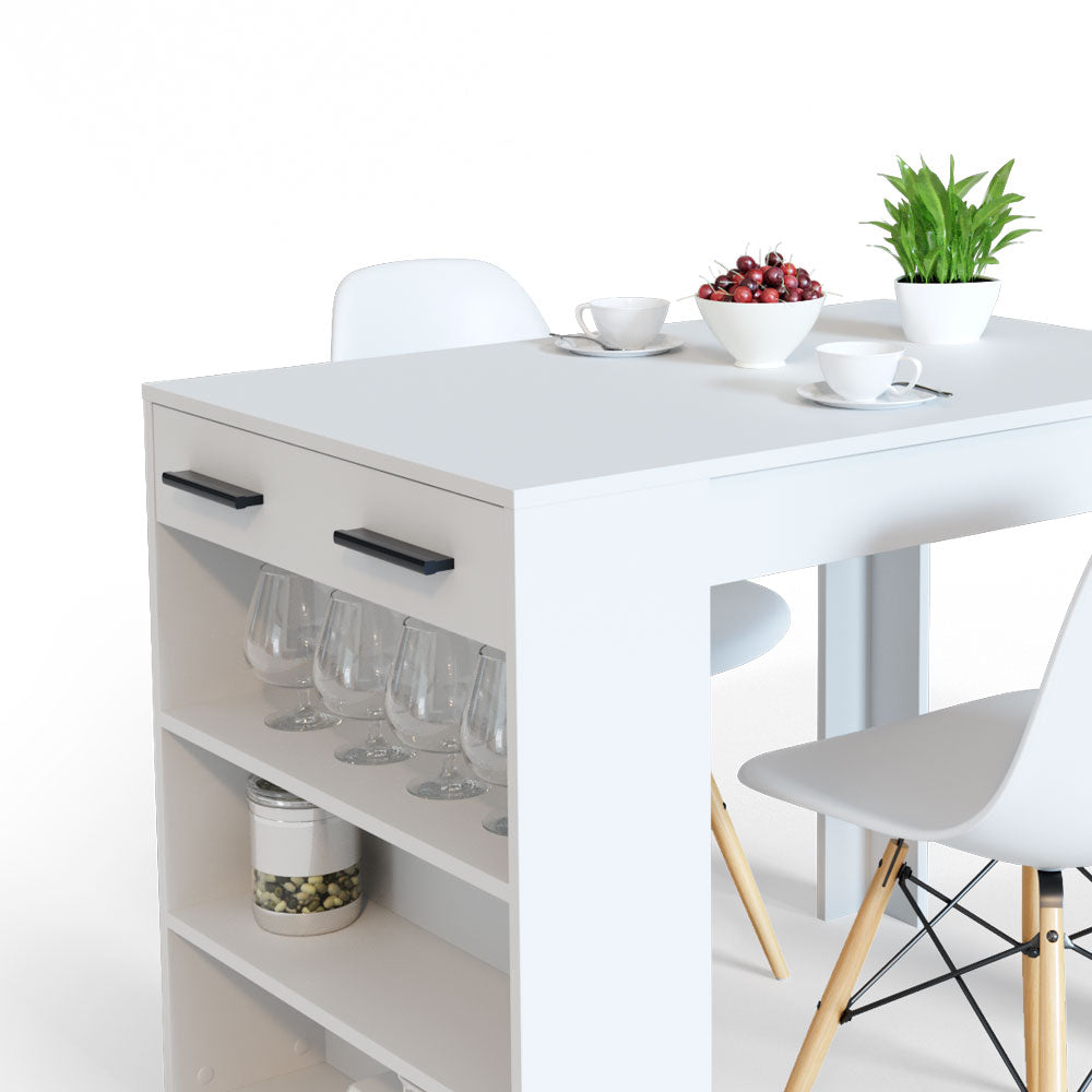 Vicco Tavolo da pranzo Bianco 67 x 100 cm