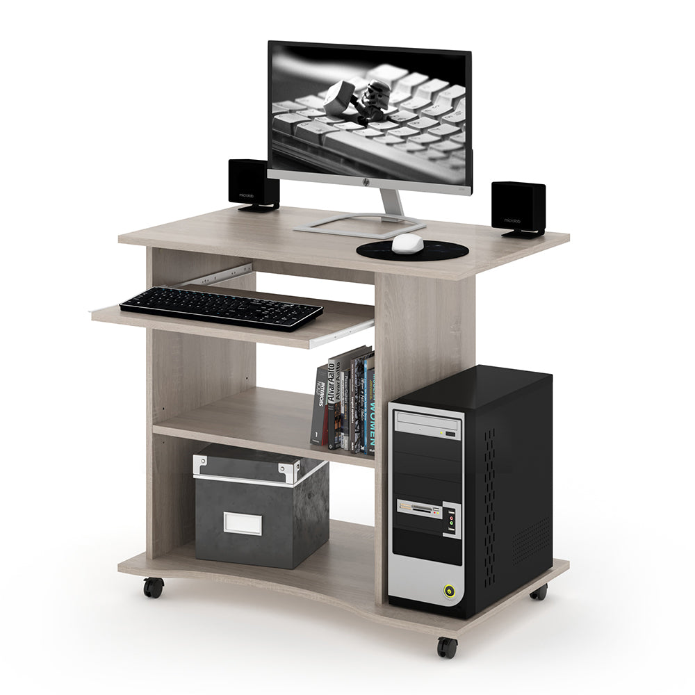 Vicco Scrivania con ruote Sonoma 80 x 50 cm