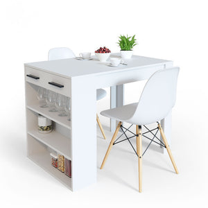 Vicco Tavolo da pranzo Bianco 67 x 100 cm