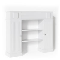 Vicco Cornice per caminetto Bianco 119.5 x 103 cm