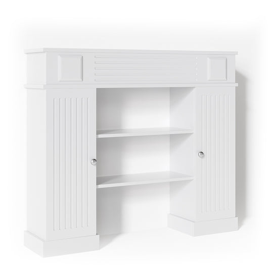 Vicco Cornice per caminetto Bianco 119.5 x 103 cm