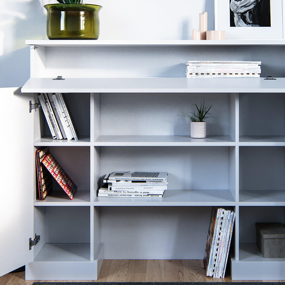 Vicco Cornice per caminetto Bianco 119.5 x 103 cm