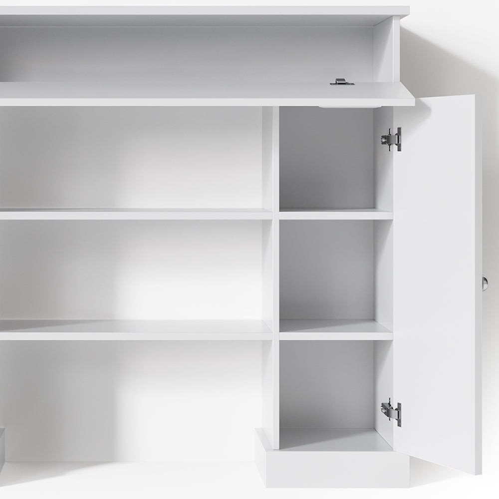 Vicco Cornice per caminetto Bianco 119.5 x 103 cm