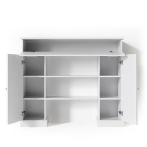 Vicco Cornice per caminetto Bianco 119.5 x 103 cm