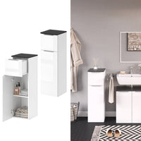 Vicco Mobiletto bagno Bianco lucido 30 x 95 cm