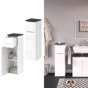 Vicco Mobiletto bagno Bianco lucido 30 x 95 cm