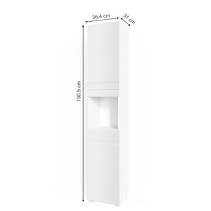 Vicco Mobile bagno alto Bianco 36.4 x 190.5 cm