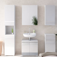 Vicco Mobile bagno alto Bianco 36.4 x 190.5 cm