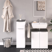 Vicco Mobiletto bagno Bianco lucido 30 x 95 cm