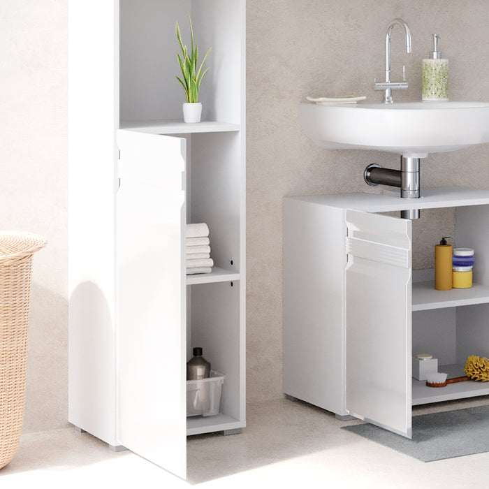 Vicco Mobile bagno alto Bianco 36.4 x 190.5 cm