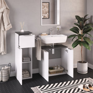 Vicco Mobiletto bagno Bianco lucido 30 x 95 cm