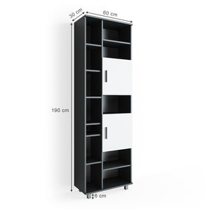 Vicco Mobile bagno alto Antracite/bianco 60 x 190 cm