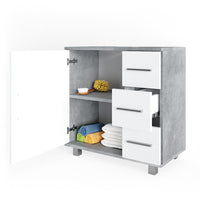 Vicco Mobile sottolavabo per bagno Calcestruzzo 60 x 60 cm