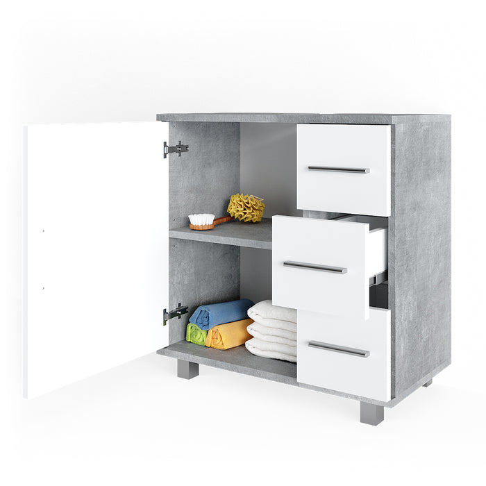 Vicco Mobile sottolavabo per bagno Calcestruzzo 60 x 60 cm