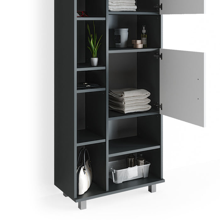 Vicco Mobile bagno alto Antracite/bianco 60 x 190 cm