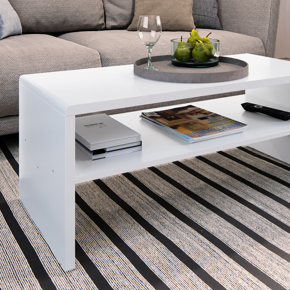 Vicco Tavolino da salotto Bianco 99.6 x 39.8 cm