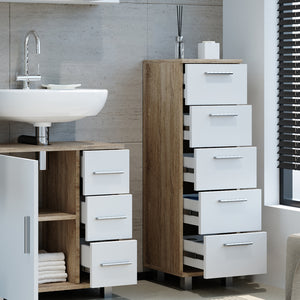 Vicco Cassettiera da bagno Sonoma 30 x 95 cm