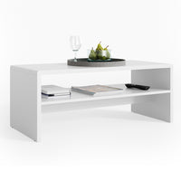 Vicco Tavolino da salotto Bianco 99.6 x 39.8 cm