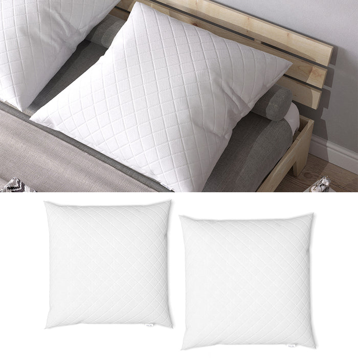 Vitalispa Cuscino per la testa Bianco 80 x 80 cm Set di 2