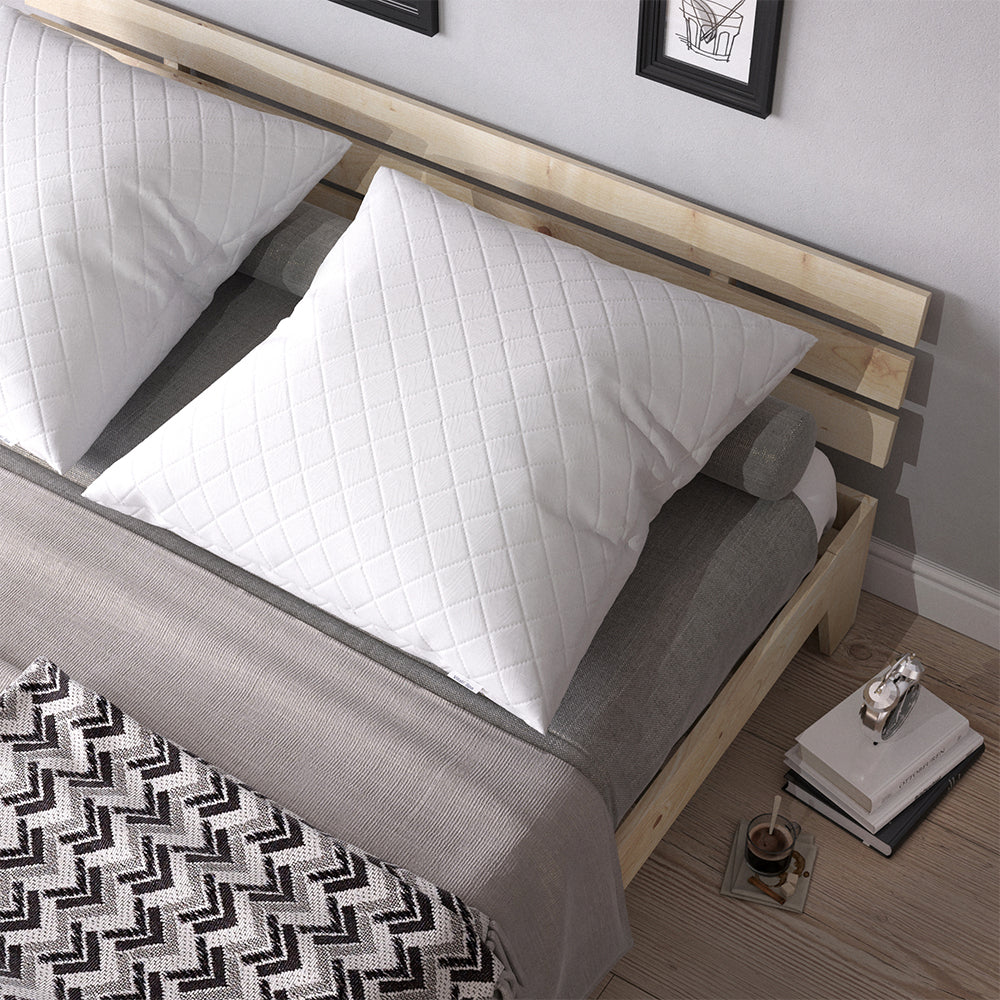 Vitalispa Cuscino per la testa Bianco 80 x 80 cm Set di 2