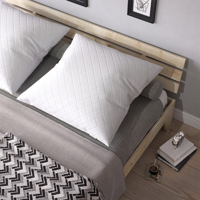 Vitalispa Cuscino per la testa Bianco 80 x 80 cm Set di 2