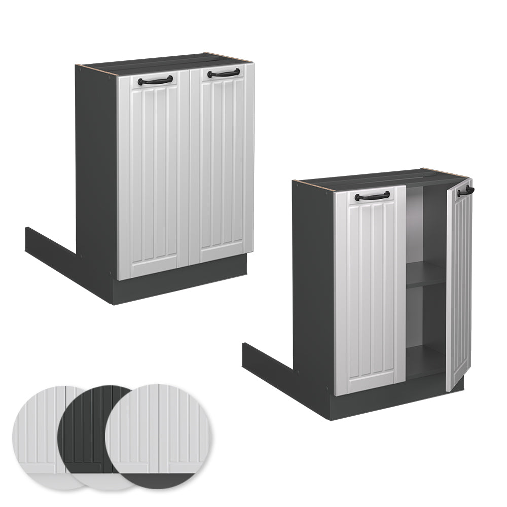 Vicco Isola cucina Bianco casa di campagna 60 cm senza piano di lavoro