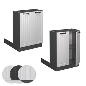 Vicco Isola cucina Bianco casa di campagna 60 cm senza piano di lavoro